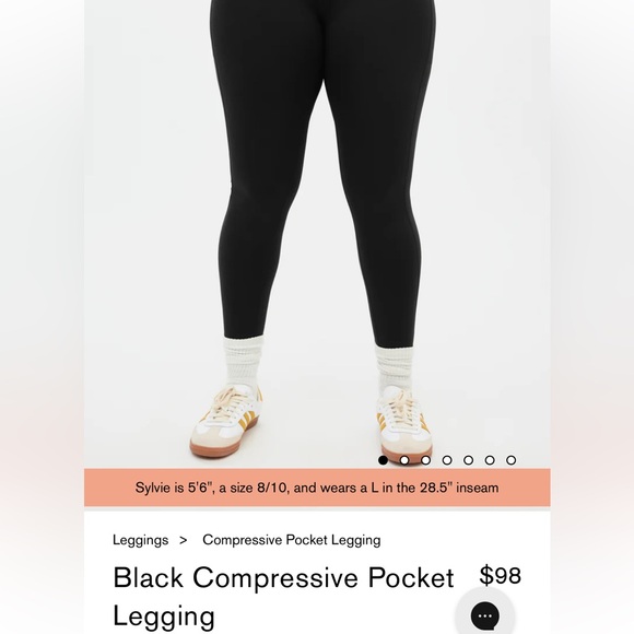 Rust-colored Limited Edition Girlfriend Collective Leggings - Picture 2 of 5